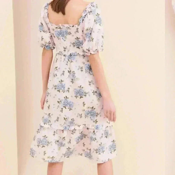 Forever Floral Smocked Dress - Gal Meets Glam sz 16 - Picture 4 of 9